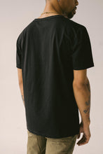 Load image into Gallery viewer, BLACK TOPSTITCH T-SHIRT
