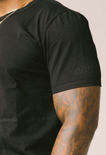 Load image into Gallery viewer, BLACK TOPSTITCH T-SHIRT
