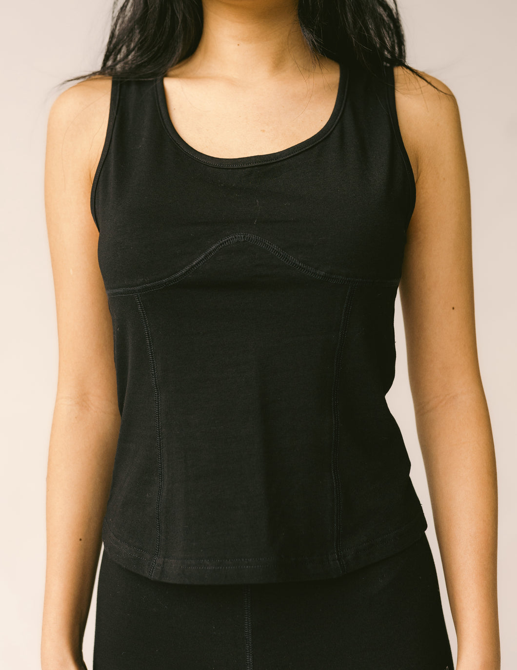 TOPSTITCH JERSEY TANK