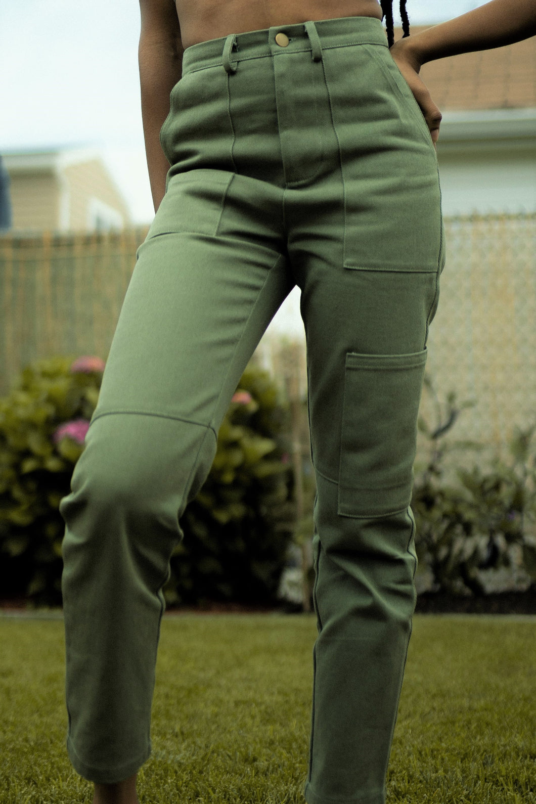 OLIVE UTILITY PANT